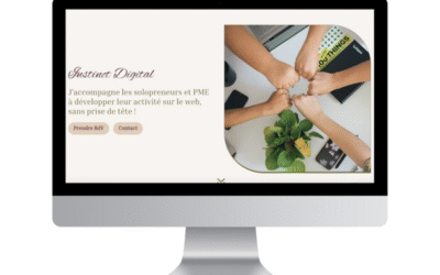 Création de mon site vitrine pour ma propre activité