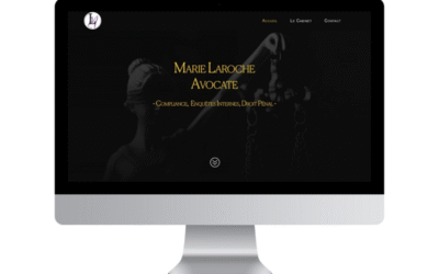 Site vitrine pour une avocate